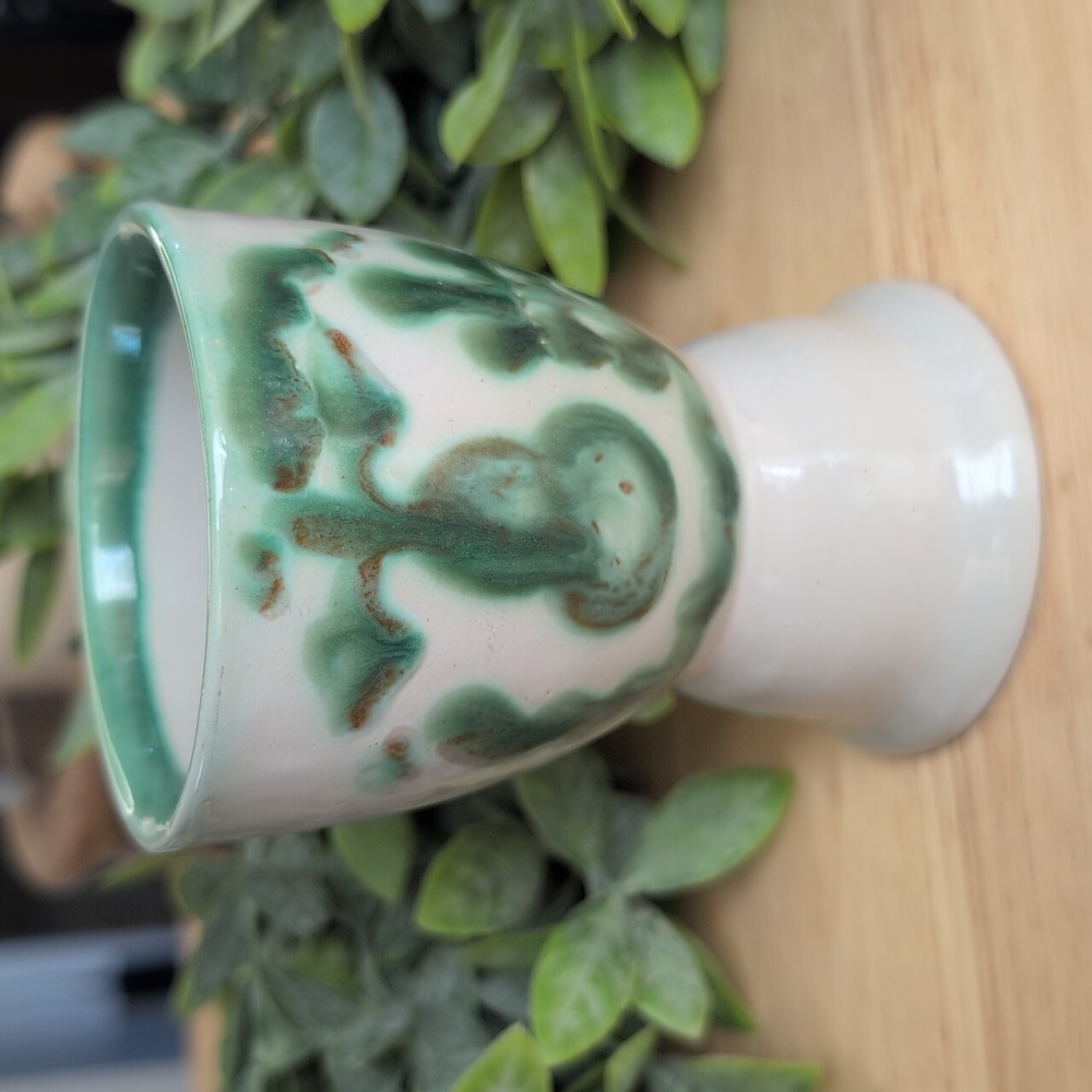 M.A. Hadley Pottery Vintage Stoneware Double Egg Cup
